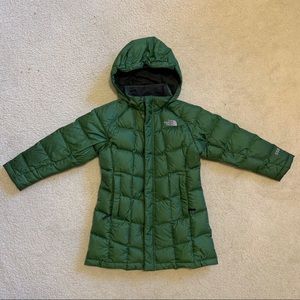 The north face girl’s down parka